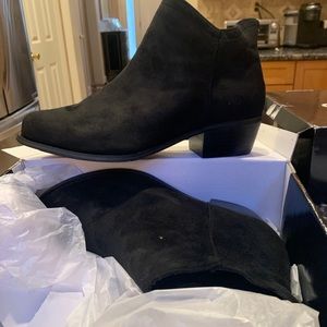 NEW! Torrid Black suede bootie 10Wide